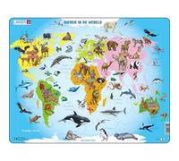 Larsen Maxi LA-A34-NL Puzzle à formes 28 pièces Cartes