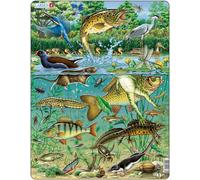 Larsen Maxi LA-FH19 Puzzle à formes 50 pièces Faune