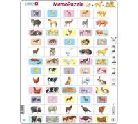 Larsen Maxi LA-GP9 Puzzle à formes 40 pièces Animaux
