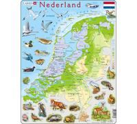 Larsen Maxi LA-K79-NL Puzzle à formes 68 pièces Cartes