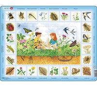 Larsen NA1 Enigme de la Nature : Le Terrain, édition Néerlandais, Puzzle Cadre avec de 48 pièces