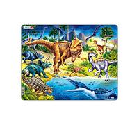 Larsen NB3 Dinosaures de l'époque du Crétacé, édition Neutre, Puzzle Cadre avec de 57 pièces