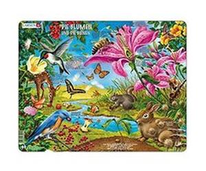 Larsen Puzzle encadré Fleurs et Abeilles 55 pièces, NB4