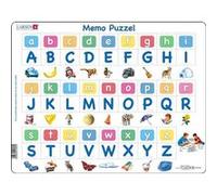 Larsen GP426 MemoPuzzle: Het alfabet met 26 hoofdletters en kleine letters., Ned