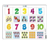 Larsen puzzle Maxi Apprendre à compter 10 pièces Multicolore G