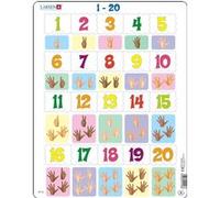 Larsen puzzle Maxi Apprendre à compter 20 pièces Multicolore G