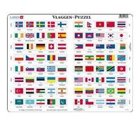 Larsen puzzle MaxiDrapeaux du monde 80 pièces Multicolore G