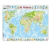 Larsen puzzle MaxiMonde 80 pièces Multicolore G