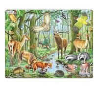 Larsen puzzle puzzle Maxi Europese bossen40 pièces Multicolore