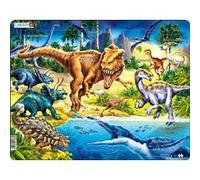Larsen Puzzle cadre NB3 – Dinosaures du Crétacé – Édition neutre – 57 pièces
