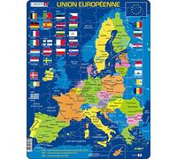 Larsen Puzzles A39, L'Union européenne (UE), Âges 7-12, Puzzle Cadre éducatif, Apprendre géographie et Pays de l’UE