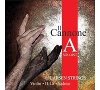 LARSEN STRINGS Cordes de violon II Cannone - Violon 4/4 - Soliste - Corde simple La, âme en nylon à fibres multifilaments, aluminium filé, tension 5,97/13.13