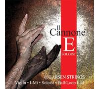 LARSEN STRINGS Cordes de violon II Cannone - Violon 4/4 - Soliste - Corde simple Mi, âme en acier carbone, tension 8,40/18.48 lbs