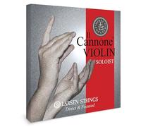 LARSEN STRINGS Cordes de violon II Cannone - Violon 4/4 - Soliste - Jeu 4 cordes Direct & Focused, tension 24,5 kg/53.9 lbs