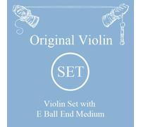 LARSEN STRINGS Cordes Violon Original Synthetic,Fiber Core Jeu avec boule medium
