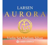 LARSEN STRINGS Jeu de cordes pour violon 4/4 Aurora avec ré - argent - médium