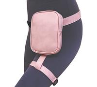 Larswon Sac harnais de jambe en cuir synthétique pour femme, rose clair, Small, Sac banane