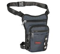 Larswon Sacoche de Jambe étanche pour Moto, Bleu