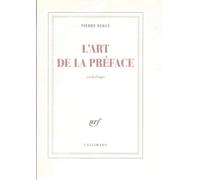 L'art de la préface