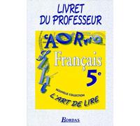 L'Art de lire, 5e. Livre de maître