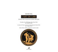 L'art de lire - etudes sur l'ancienne poesie grecque