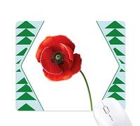 l'art de maïs poppy fleur rouge peint la simplicité tapis de souris green pine tree tapis en caoutchouc