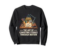 L'art de transmettre des histoires grâce à l'animation en mouvement Sweatshirt