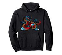 L'art du beau dragon chinois dans les nuages Sweat à Capuche
