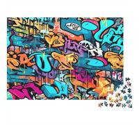 l'art du Graffiti Puzzle 1000 Pièces Adulte avec Clic Parfait, Ensemble De Casse-tête en Puzzle énigme De Compétence Logique pour Un Hobby Créatif, Puzzle À La Meilleure Évaluation 52x38cm/