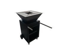 L'Art du Jardin Barbecue braséro plancha en inox Vulcano - 50 x 50 x 105 cm - ADJ-BRAS-500