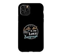 l'art du Latte est Mon langage d'amour, Un Barista drôle, Un Artiste de Latte Coque pour iPhone 11 Pro