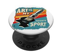 l'art est Mon Sport préféré pour Les Artistes et Les Peintres PopSockets PopGrip Adhésif