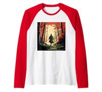 L'art intemporel du samouraï de Bamboo's Embrace Manche Raglan
