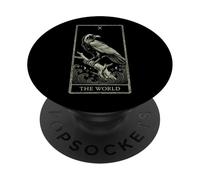 L'art mondial du tarot - Raven Cosmic Unity Design V3 PopSockets PopGrip Adhésif