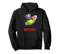 l'art Patriotique du Tennis au Service de la Nation Sweat à Capuche
