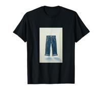 l'art Pictural du Denim Indigo Icones pour la véritable tête en Jean T-Shirt