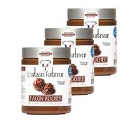 L'artisan Tartineur - Lot 3x Pâte à tartiner façon rocher - Pot 550g