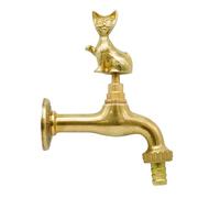 L'ARTISTIICA F.LLI PERINCIOLI | Robinet avec poignée de chat, robinet en laiton pour fontaines à colonne ou mur, 170 x 137 mm
