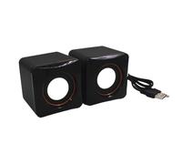 LARUISEE 101Z Mini haut-parleur USB pour ordinateur de bureau, ordinateur portable, divertissement