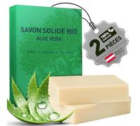 larum sports Savon bio Corps et Cheveux ALOE VERA - Savon de Marseille Solide Inspiré Traditionnel 100% Végétal - Gel Douche Solide Familial - 2x 85g