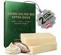 larum sports Savon bio Corps et Cheveux SANS Parfum - Savon de Marseille Solide Inspiré Traditionnel 100% Végétal - Gel Douche Solide Familial - 2x 85g