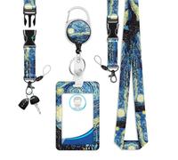 Laryard Cordon de serrage avec sangle pour cartes portables avec carabinier, clip de transport et titres officiels avec carabiniers et anneaux de clé