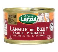 LARZUL - Saveur Authentique de Langue de Bœuf en Sauce Piquante, Prêt à Déguster (410g) - Lot de 3 - vendu par Lot