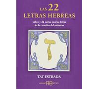 Las 22 letras hebreas: Libro y 22 cartas con las letras de la creación del universo