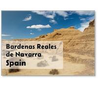 Las Bardenas Reales De Navarra Son Un Paraje Natural Semidesértico De Unas 42.000 Ha Que Se Extiende Por El Sureste De Navarra. Sus Suelos Son De Arcillas. Design 1, Aimant de réfrigérateur