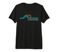 Las Cruces New Mexico USA Rétro Montagne Coucher de Soleil T-Shirt Haut de Gamme