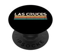 Las Cruces, Nouveau-Mexique, États-Unis, nom de la Ville, Couleurs Vintage Classiques PopSockets PopGrip Adhésif