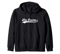 Las Cruces, Nouveau-Mexique, nom de Ville américain, cursif, Vintage, rétro Sweat à Capuche