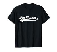 Las Cruces, Nouveau-Mexique, nom de Ville américain, cursif, Vintage, rétro T-Shirt
