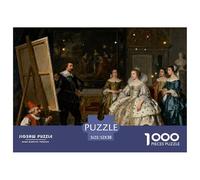 Las Meninas Puzzle en Bois Imperméable DIY Puzzles De 1000 Pièces pour Adultes Cadeaux Défi Et Casse-tête De Décoration pour La Maison